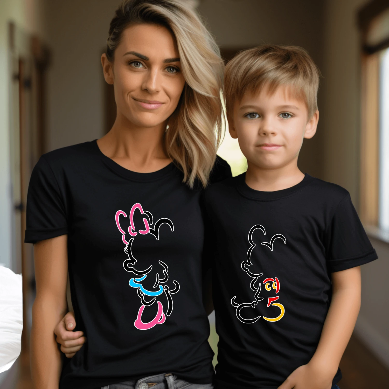 Camiseta Mickey-Minnie Silueta 6 Camiseta Mickey-Minnie Silueta - Imagen 6