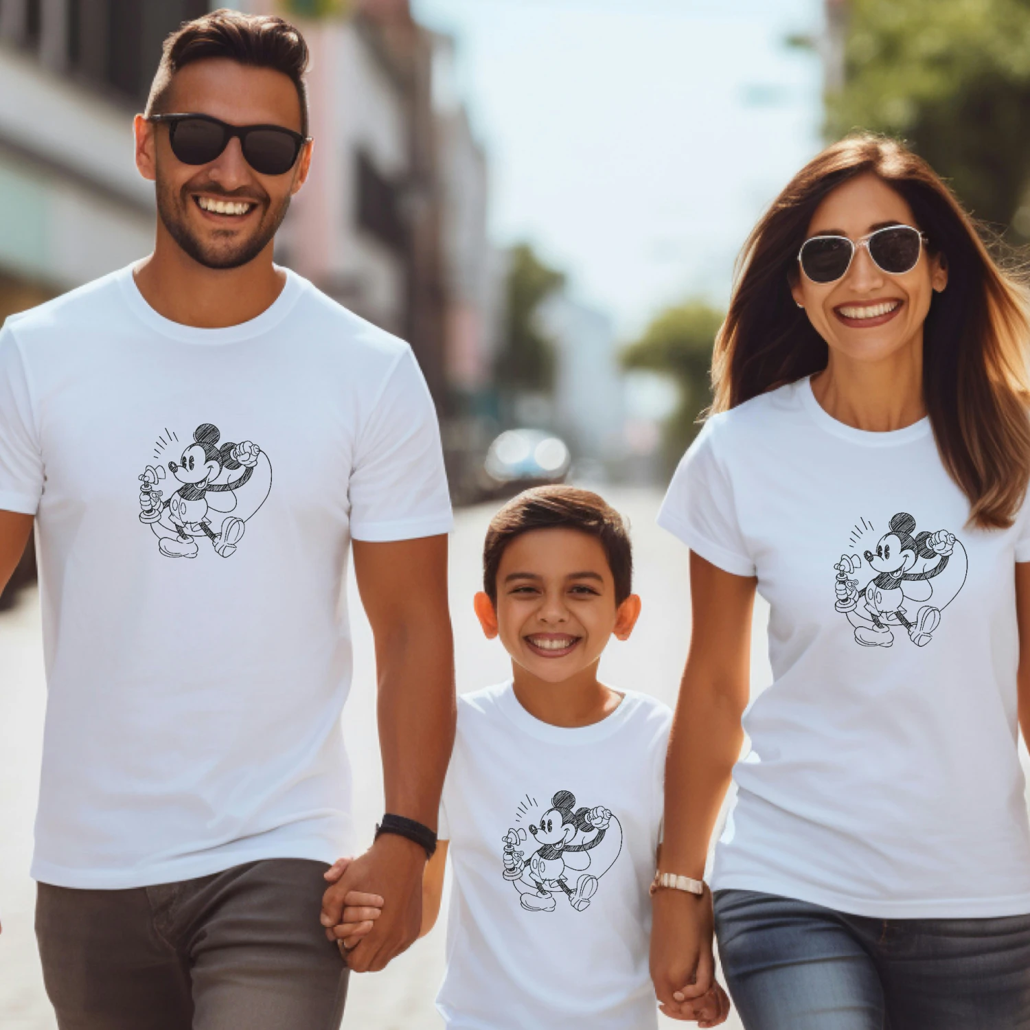 Camiseta Mickey Esbozo Téléphone Mini 2 Camiseta Mickey Esbozo Téléphone Mini - Imagen 2