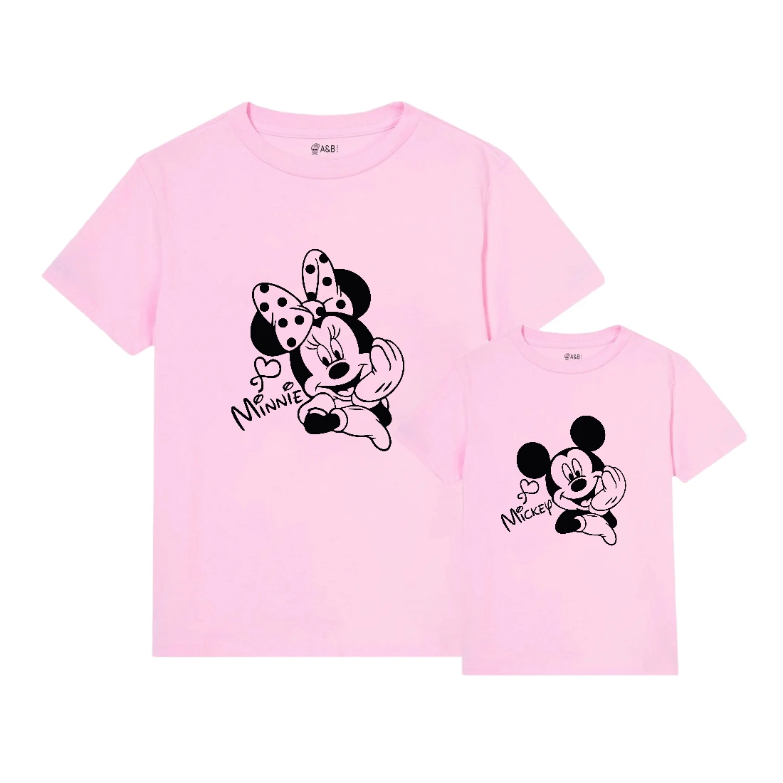 Camiseta Mickey & Minnie Contraste 2 Camiseta Mickey & Minnie Contraste - Imagen 2