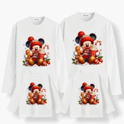 Camiseta Mickey Pompón Navidad Manga Larga
