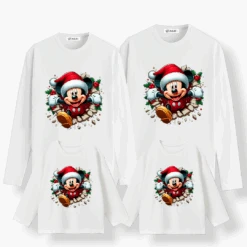 Camiseta Mickey Sorpresa Navidad Manga Larga