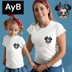 Camiseta Minnie Tropical Mini