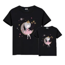 Camiseta Muñequita Soñadora -Roly Camiseta Munequita sonadora Negro