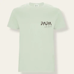 Camiseta Papa-Mama-Mini Letter -Roly Camiseta Papa Mama Mini Letter verde menta