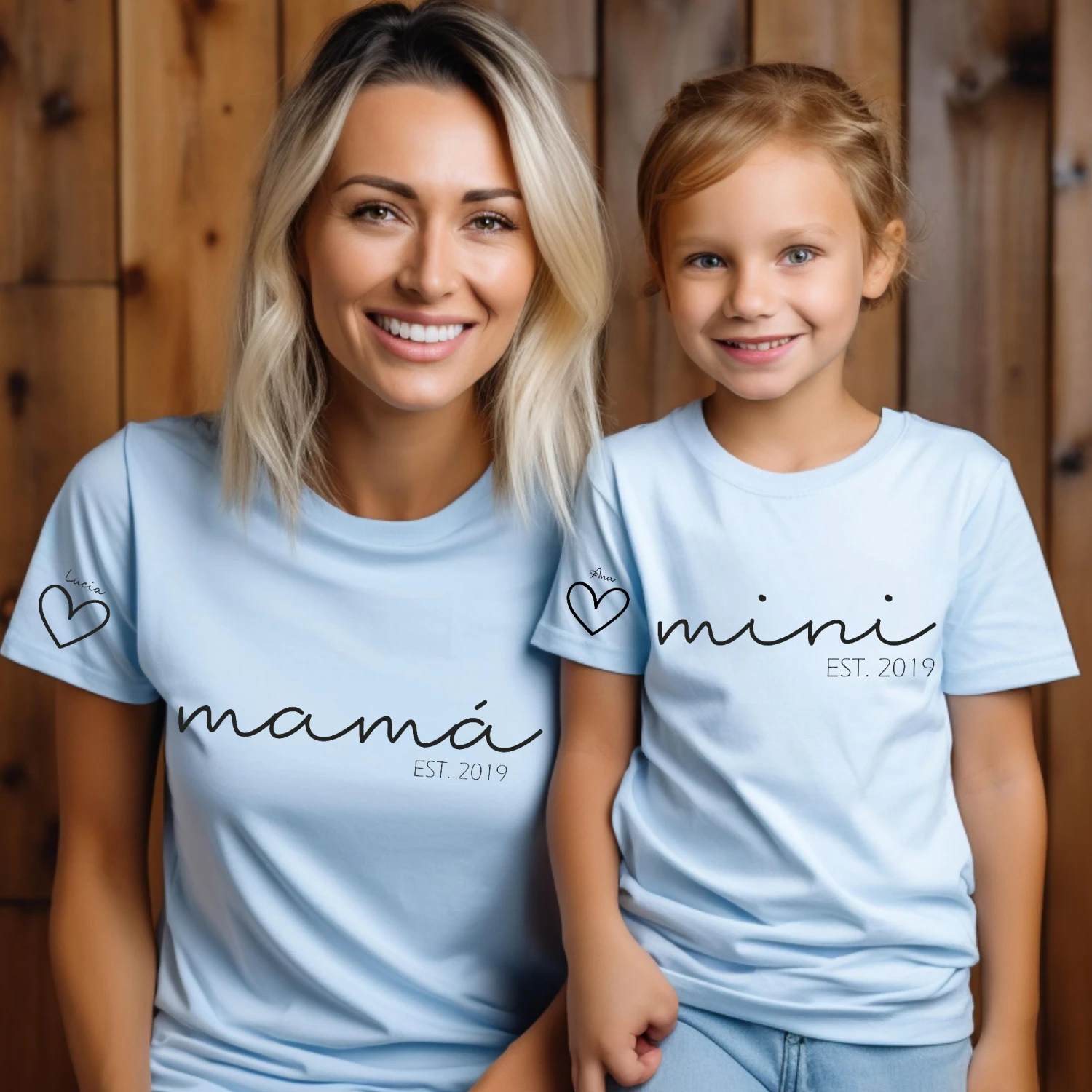 Camiseta Papá-Mamá Mini Cuore 2 Camiseta Papá-Mamá Mini Cuore - Imagen 2
