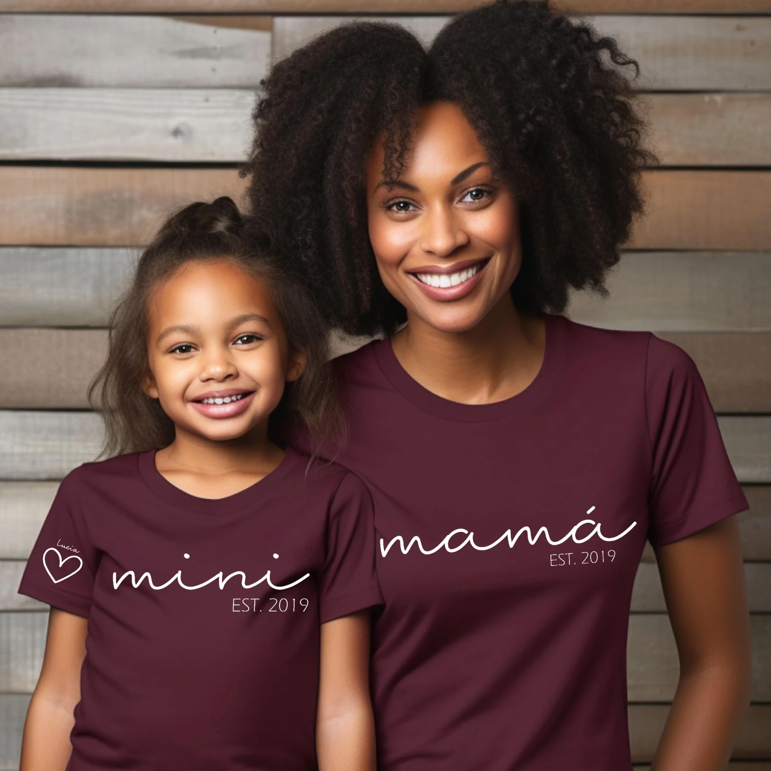 Camiseta Papá-Mamá Mini Cuore 3 Camiseta Papá-Mamá Mini Cuore - Imagen 3