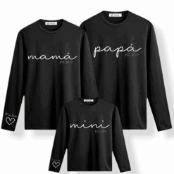 Camiseta Papá-Mamá Mini Cuore Manga Larga