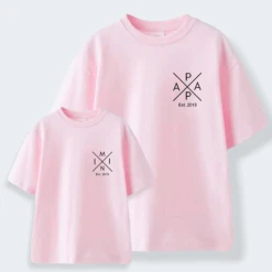 Camiseta Papa-Mama X Mini -Roly Camiseta Papa Mama X Mini Rosa