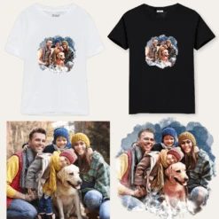 Camiseta Personalizable Cartoon -Roly Camiseta Personalizable Cartoon blanca negra 3