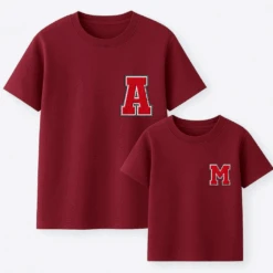 Camiseta Personalizada Efecto Borreguillo -Roly Camiseta Personalizada Efecto Borreguillo granate