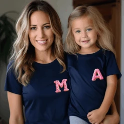 Camiseta Personalizada Inicial Donut -Roly Camiseta Personalizada Inicial Donut azul marino 2