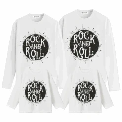 Camiseta Rock And Roll Manga Larga