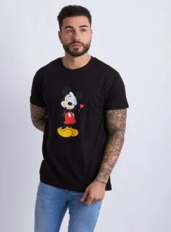 Camiseta Shy Mickey & Minnie Hearts -Roly Camiseta Shy Mickey Minnie hearts Negro 2