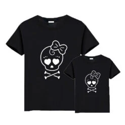 Camiseta Skull A&B White -Roly Camiseta Skull A B white negra