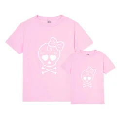 Camiseta Skull A&B White -Roly Camiseta Skull AyB white rosa