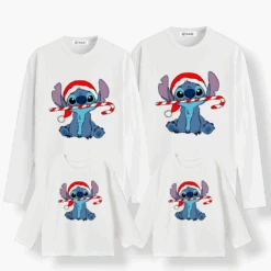 Camiseta Stich Christmas Manga Larga