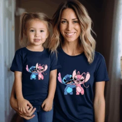 Camiseta Stitch Life -Roly Camiseta Stitch Life azul marino