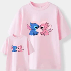 Camiseta Stitch Love -Roly Camiseta Stitch Love rosa