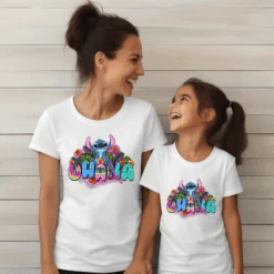 Camiseta Stitch Ohana -Roly Camiseta Stitch Ohana blanca