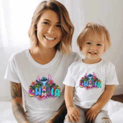 Camiseta Stitch Ohana -Roly Camiseta Stitch Ohana blanca 2