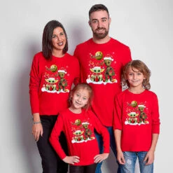 Camiseta Universo Christmas Manga Larga -Roly Camiseta Universo Christmas manga larga Rojo 2