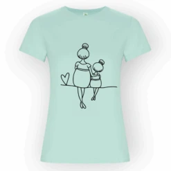 Camiseta Mami Y Niña Love -Roly Camiseta mami y nina love verde menta 2