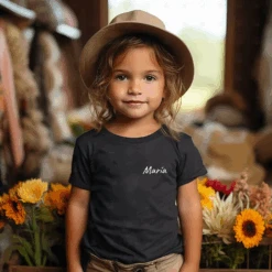 Camiseta Personalizable Letra Mini -Roly Camiseta personalizable letra mini negra 2