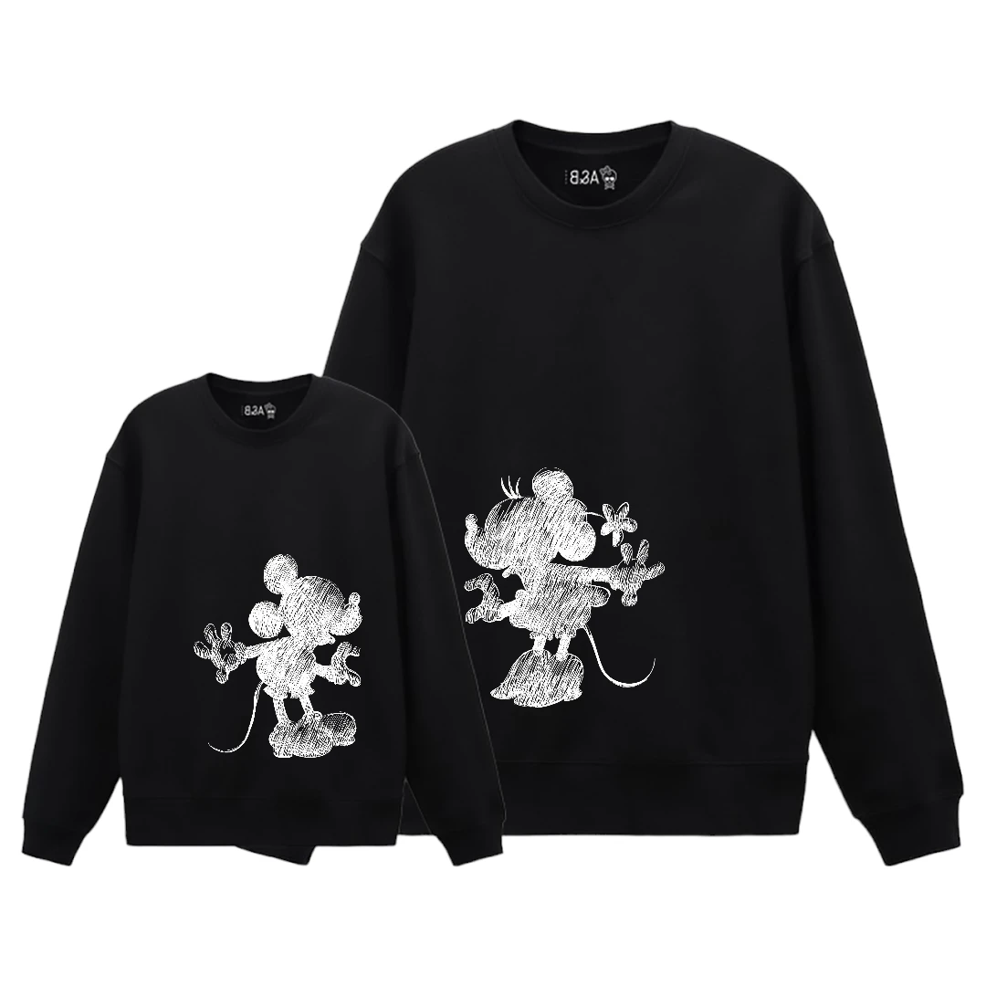 Sudadera Mickey & Minnie Boceto Blanco 1 Sudadera Mickey & Minnie Boceto Blanco