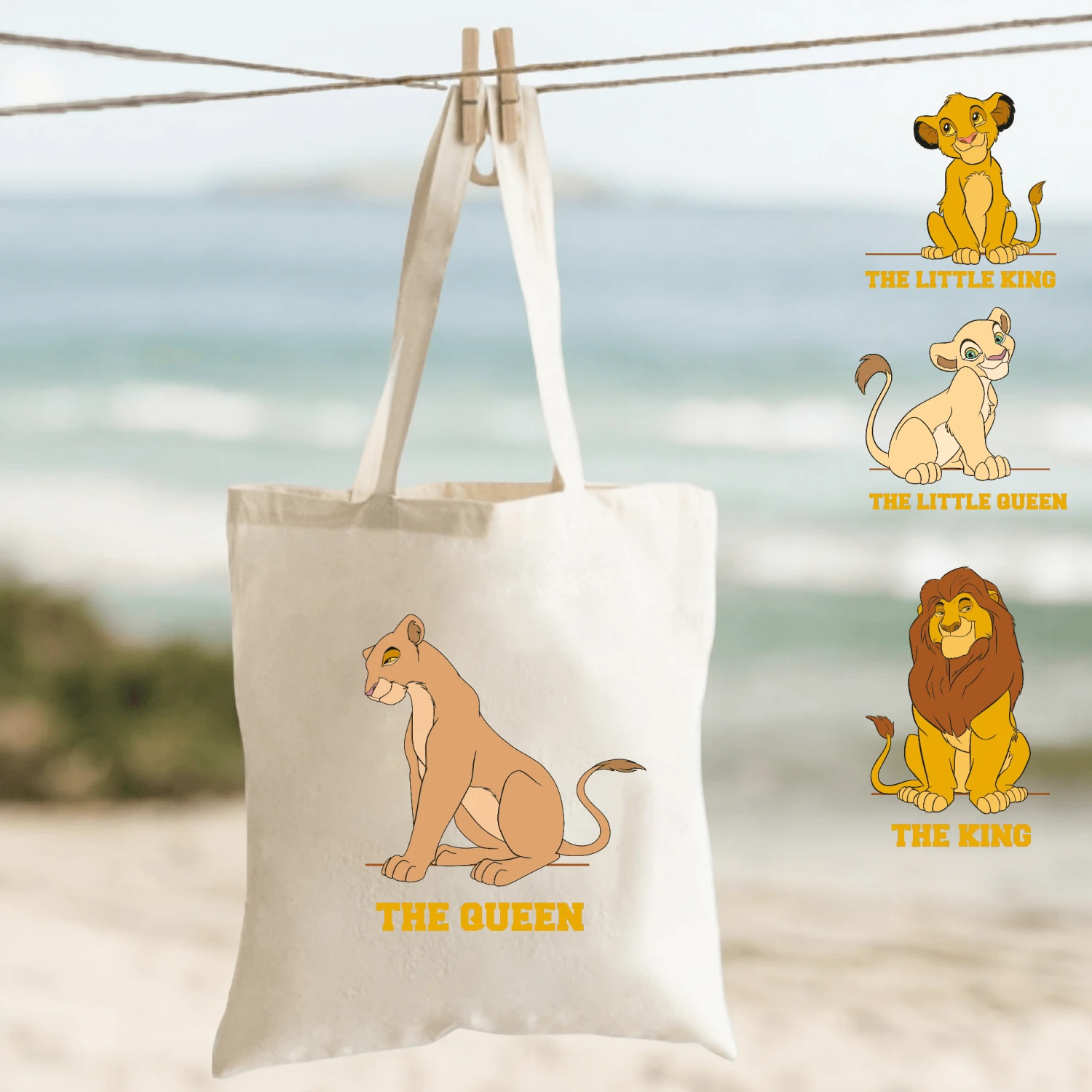 Tote Bag Familia Rey León 1 Tote Bag Familia Rey León