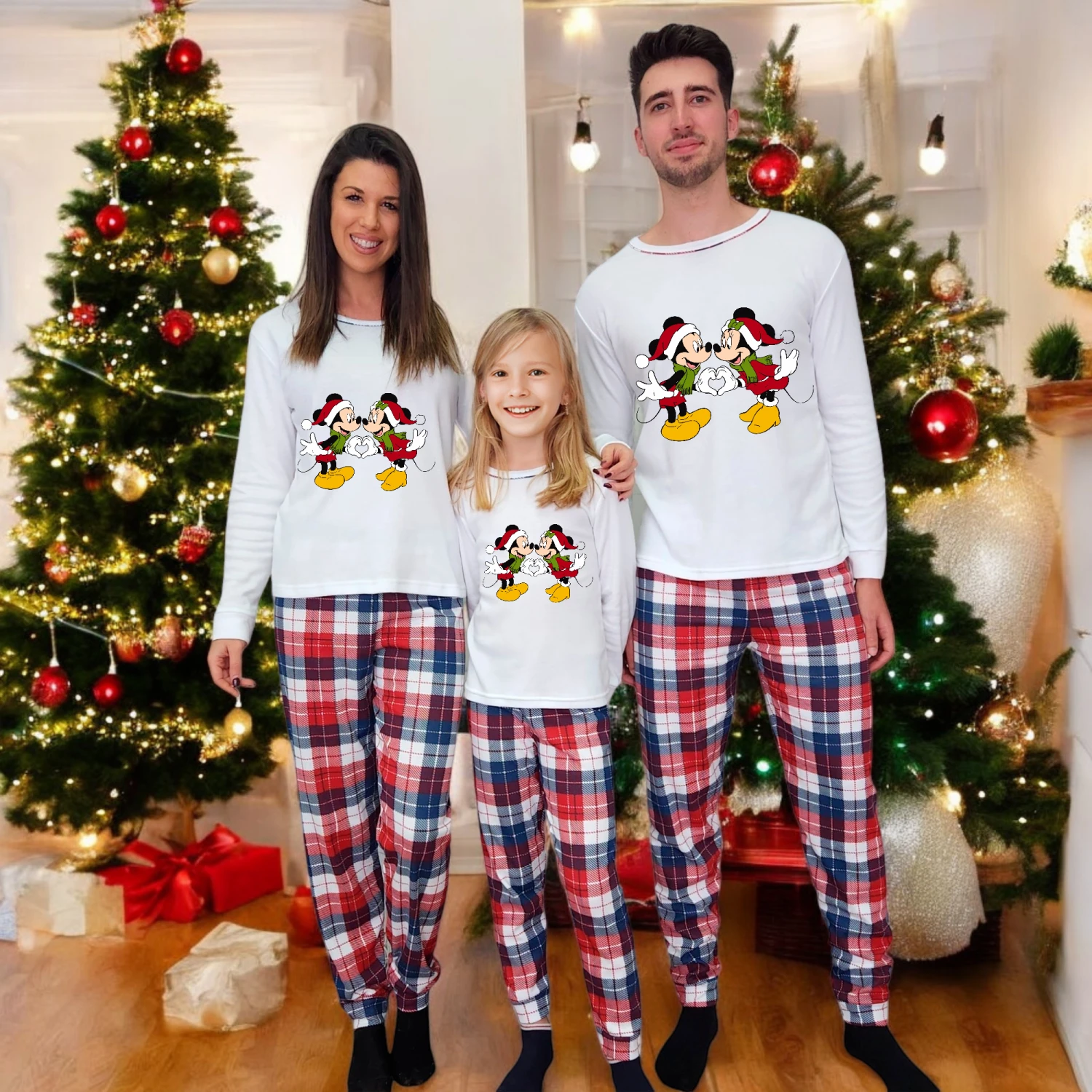 Pijama Cuadros M&M Christmas Love 2 Pijama Cuadros M&M Christmas Love - Imagen 2