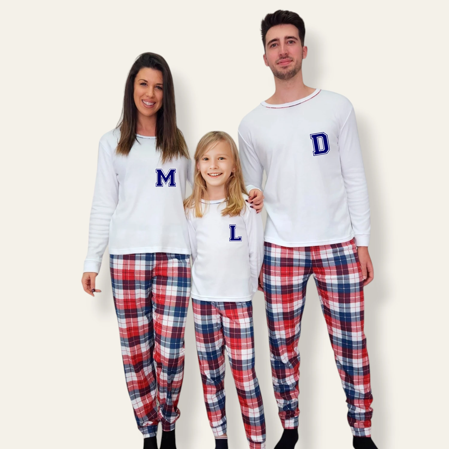 Pijama Iniciales Mini Blanco 2 Pijama Iniciales Mini Blanco - Imagen 2