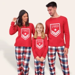 Pijama Personalizado Militar Rojo