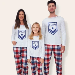 Pijama Personalizado Militar Blanco