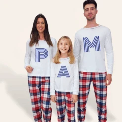 Pijama Iniciales Retro Blanco