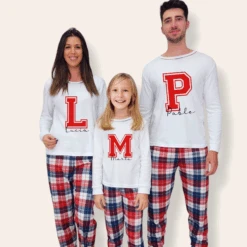 Pijama Personalizado Letra Grande Blanco