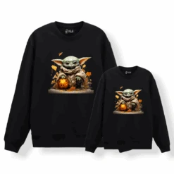 Sudadera Baby Yoda Hojas