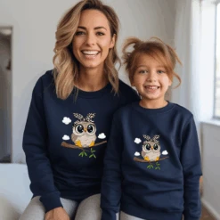 Sudadera Búho Nubes -Roly Sudadera Buho Nubes azul marino