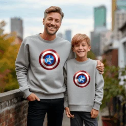 Sudadera Capitán América -Roly Sudadera Capitan America gris