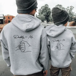 Sudadera Capucha Daddy + Me -Roly Sudadera Capucha Daddy Me Gris