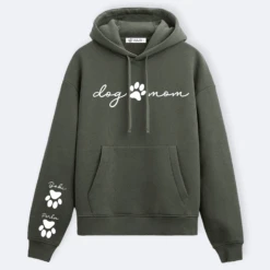 Sudadera Capucha Dog Mom Huella -Roly Sudadera Capucha Dog Mom Huella caqui
