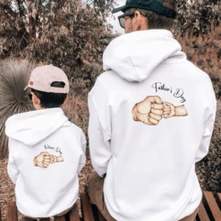 Sudadera Capucha Fathers Day -Roly Sudadera Capucha Fathers day Blanco