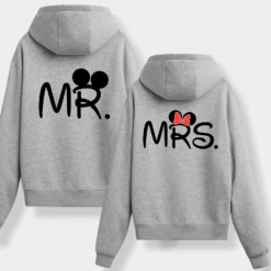 Sudadera Capucha Mrs & Mr -Roly Sudadera Capucha Mrs Mr gris