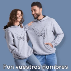 Sudadera Capucha Nuestras Manos -Roly Sudadera Capucha Nuestras Manos Gris