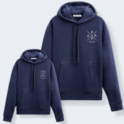 Sudadera Capucha Papa-Mama X Mini -Roly Sudadera Capucha Papa Mama X Mini Azul Marino