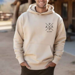 Sudadera Capucha Papa-Mama X Mini -Roly Sudadera Capucha Papa Mama X Mini Crudo