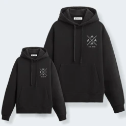 Sudadera Capucha Papa-Mama X Mini -Roly Sudadera Capucha Papa Mama X Mini Negro 2
