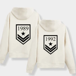 Sudadera Capucha Personalizada Militar -Roly Sudadera Capucha Personalizada Militar Crudo