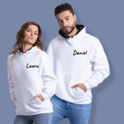 Sudadera Capucha Personalizada Nombre -Roly Sudadera Capucha Personalizada Nombre Blanco 2