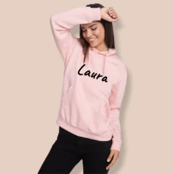 Sudadera Capucha Personalizada Nombre -Roly Sudadera Capucha Personalizada Nombre Rosa