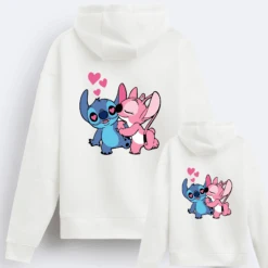 Sudadera Capucha Stitch Y Ángel